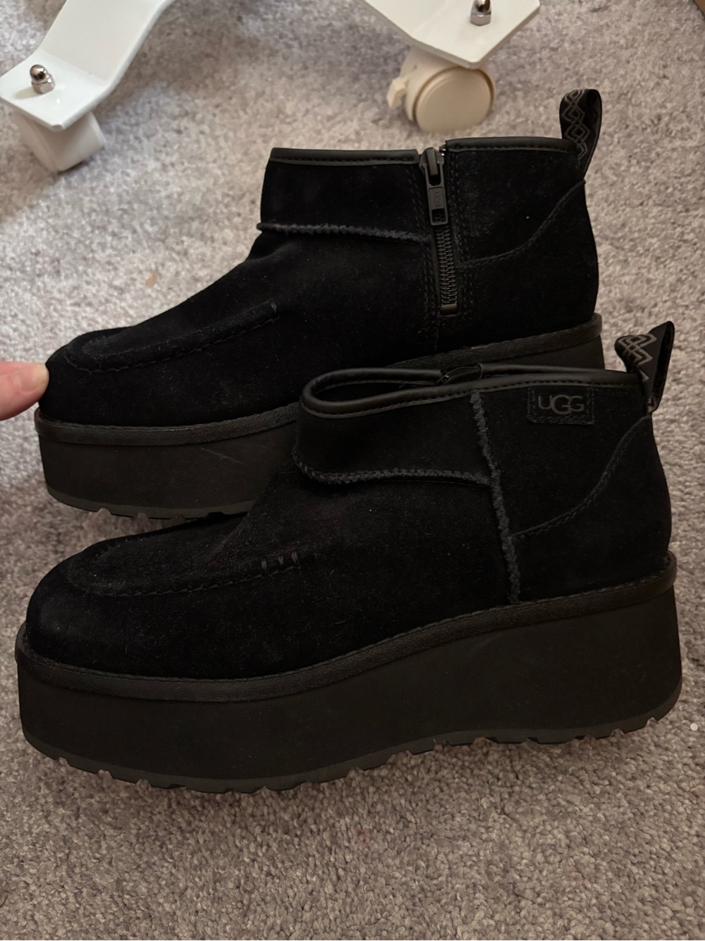 UGG PLATFORM BOOTS BLACK